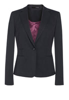 Ariel Ladies Slim Fit Jacket Ladies Suit Jacket Brook Taverner Charcoal Pindot 6 Short
