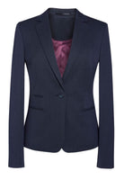 Ariel Ladies Slim Fit Jacket Ladies Suit Jacket Brook Taverner Navy Pindot 6 Short
