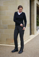 2307: Atlanta Ladies V-Neck Jumper Womens Knitwear Brook Taverner