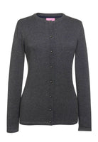 2308: Seattle Crew-Neck Ladies Cardigan Womens Knitwear Brook Taverner Charcoal XS