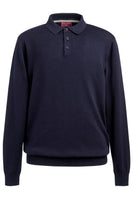 4219: Casper Mens Knitted Polo Shirt Mens Polos Brook Taverner Navy XS