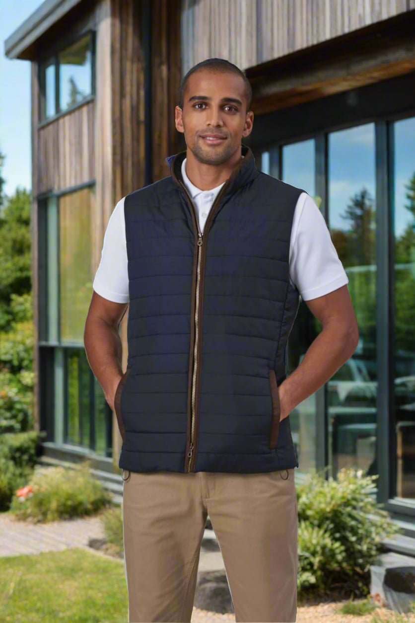 4370: Tampa Quilted Mens Gilet Jacket Mens Bodywarmer Brook Taverner