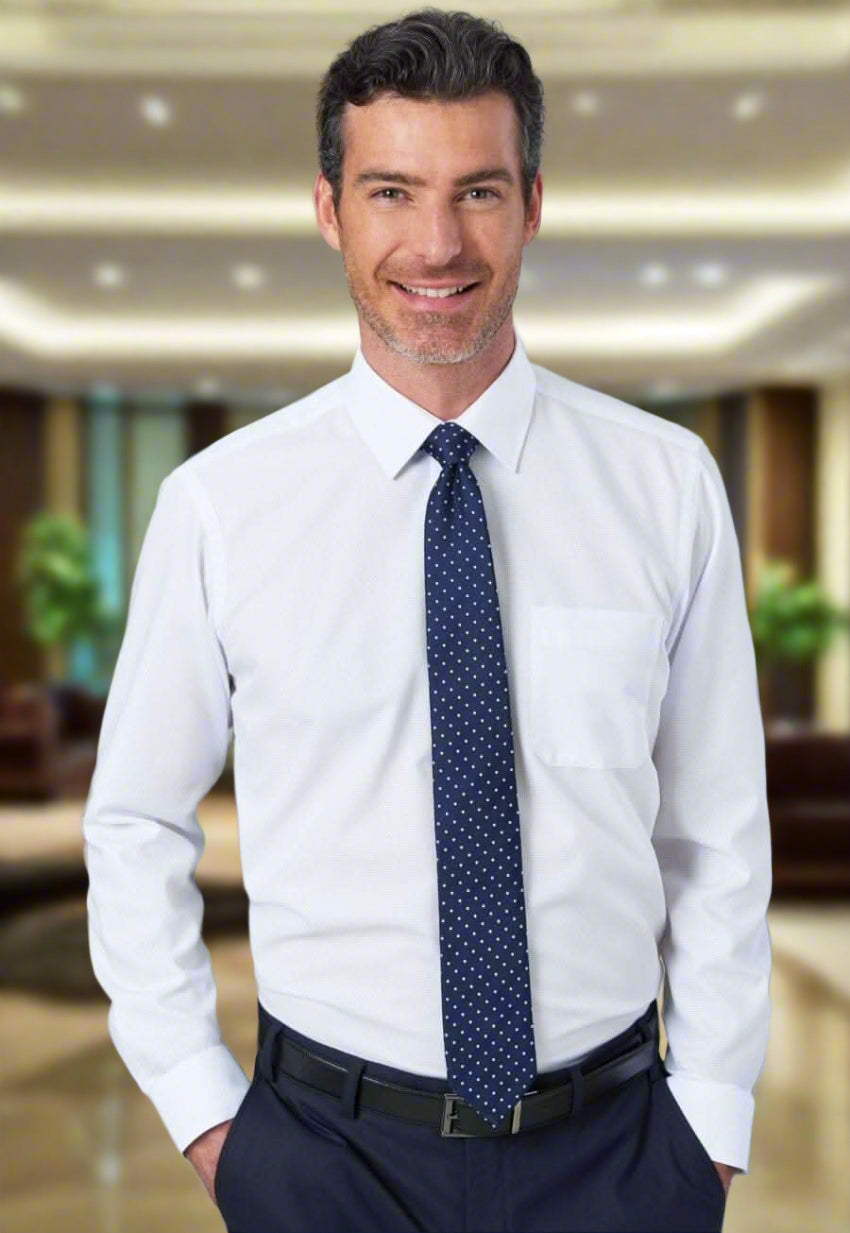 Mantova Classic Fit Mens Shirt Mens Long Sleeve Shirts Brook Taverner White 14.5"