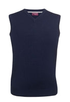 7819: Detroit Mens V-Neck Sleeveless Top Mens Knitwear Brook Taverner Navy XS