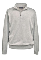 7898: Dallas 1/4 Zip Mens Jumper Mens Knitwear Brook Taverner Silver XS