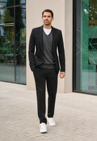 8026: Taurus Mens Jersey Stretch Trouser Mens Trousers Brook Taverner