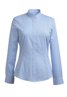 2403: Amelia Semi-Fitted Grandad Collar Shirt Womens Long Sleeve Shirts Brook Taverner