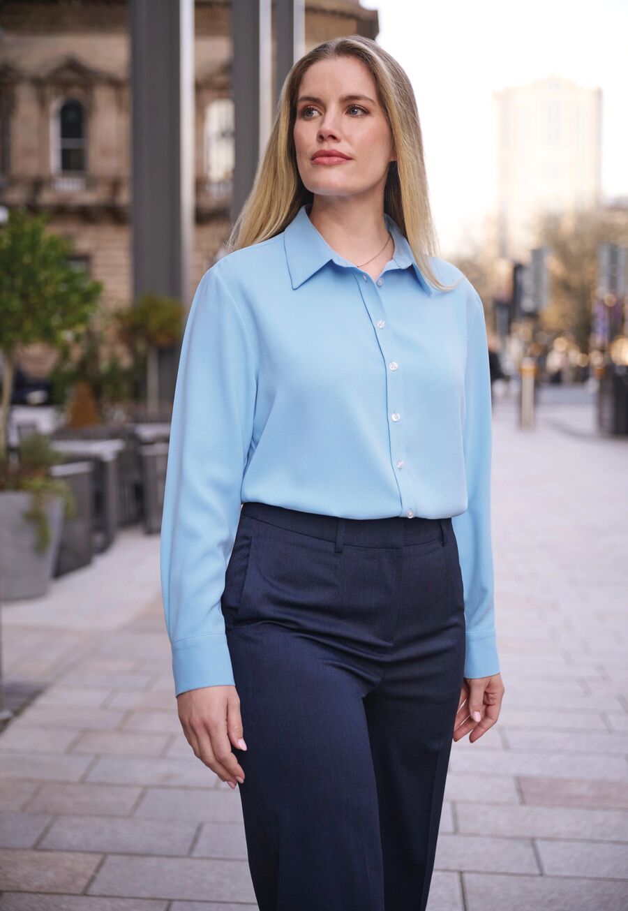 2419: Bergamo Button Front Blouse Blouses Brook Taverner