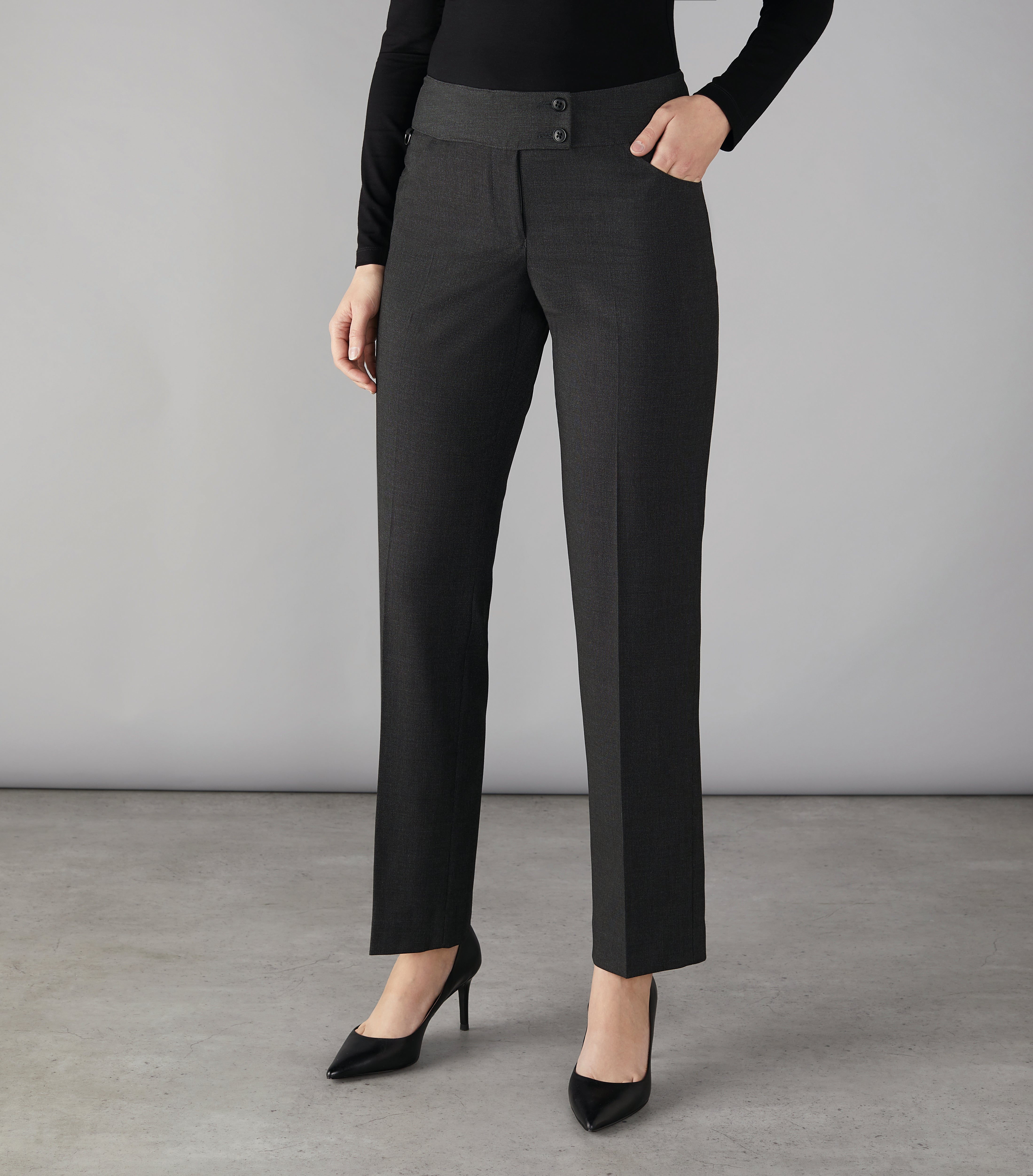 Maidavale Women's Narrow Leg Suit Trousers Ladies Suit Trouser Clubclass