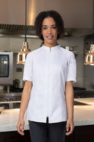 Arcadia Woman's Short Sleeve Chef Coat by Chef Works Chef Coat Chef Works White XS