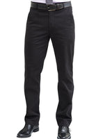 8059: Leo Mens Classic Fit Chino Mens Chinos Brook Taverner Black 32 Short