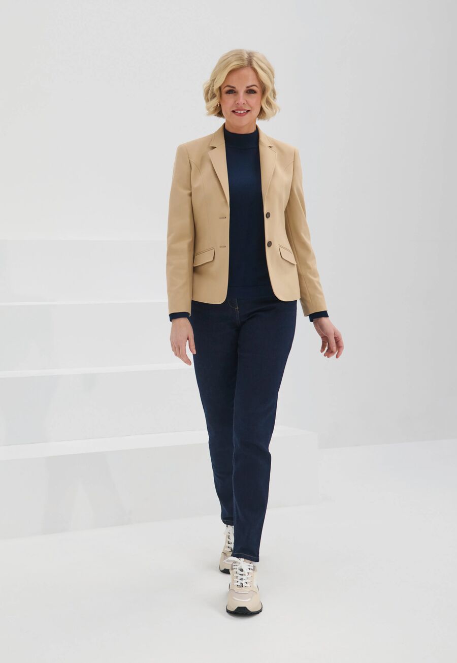 2389: Golden Turtleneck Jumper Womens Knitwear Brook Taverner
