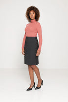 Holborn Women's Pencil Skirt Skirts Clubclass Charcoal 4