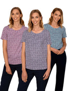 Isla Geo Print Ladies Blouse Blouses Vortex Designs