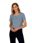 Isla Geo Print Ladies Blouse Blouses Vortex Designs