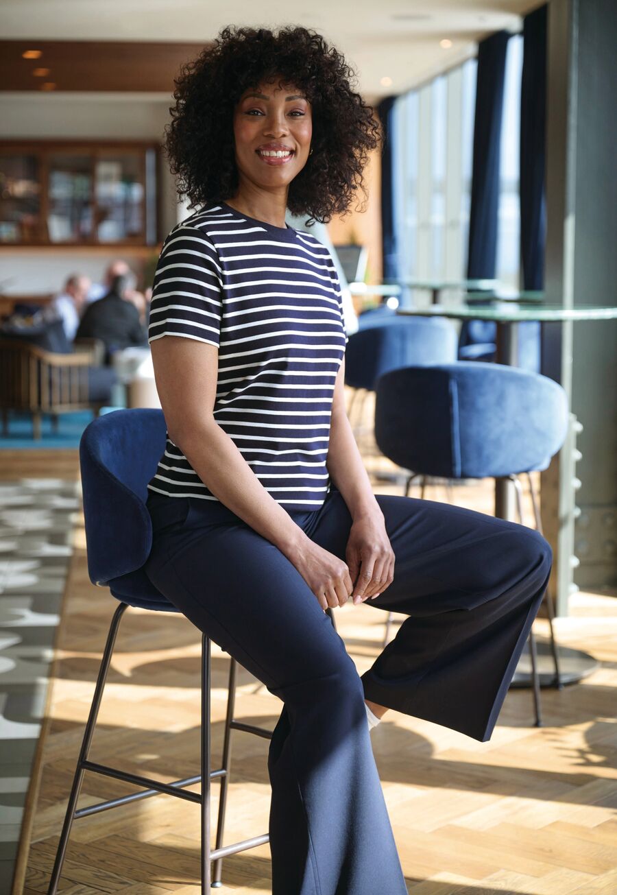 2424: Cora Wide Leg Trouser Ladies Suit Trouser Brook Taverner