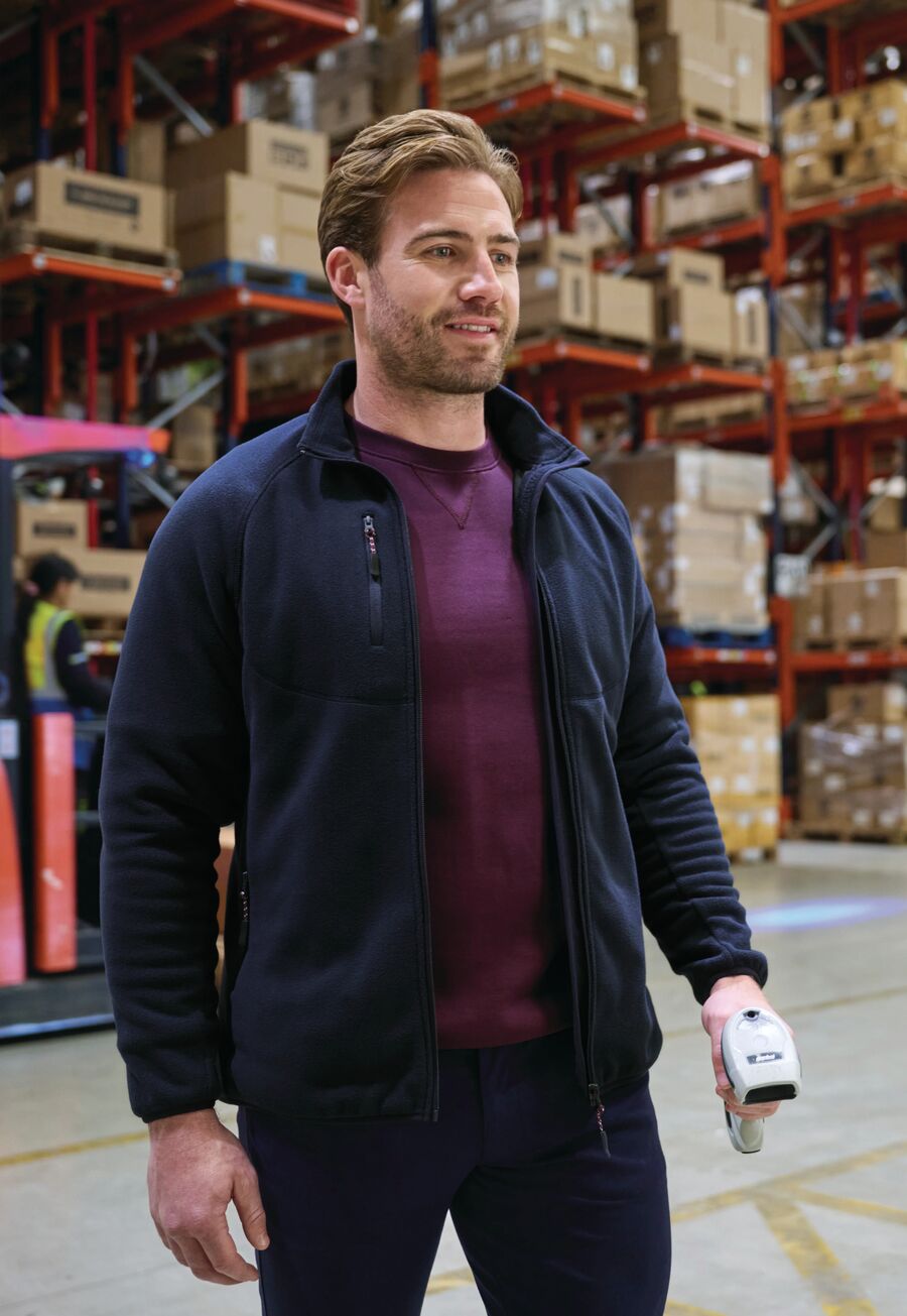 4641: Lee Mens Core Fleece Jacket Mens Fleeces Brook Taverner