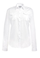 2426: Messina Non-Iron Pilot Shirt Womens Long Sleeve Shirts Brook Taverner White 6