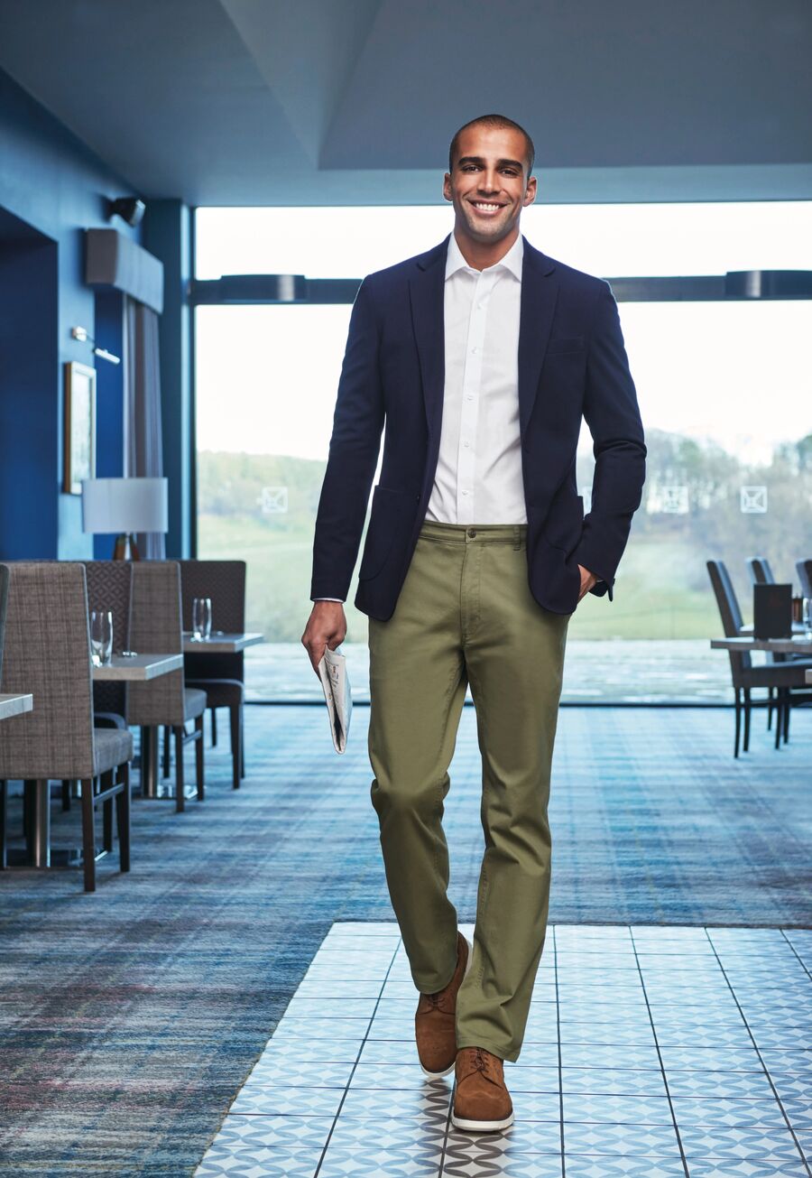 8059: Leo Mens Classic Fit Chino Mens Chinos Brook Taverner