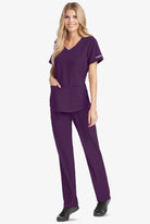 SK102: Skechers Ladies Reliance Eggplant Scrub Top Ladies Scrub Top Skechers by Barco