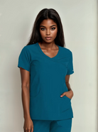 Skechers Reliance Ladies Scrub Top Ladies Scrub Top Skechers Bahama Blue XXS