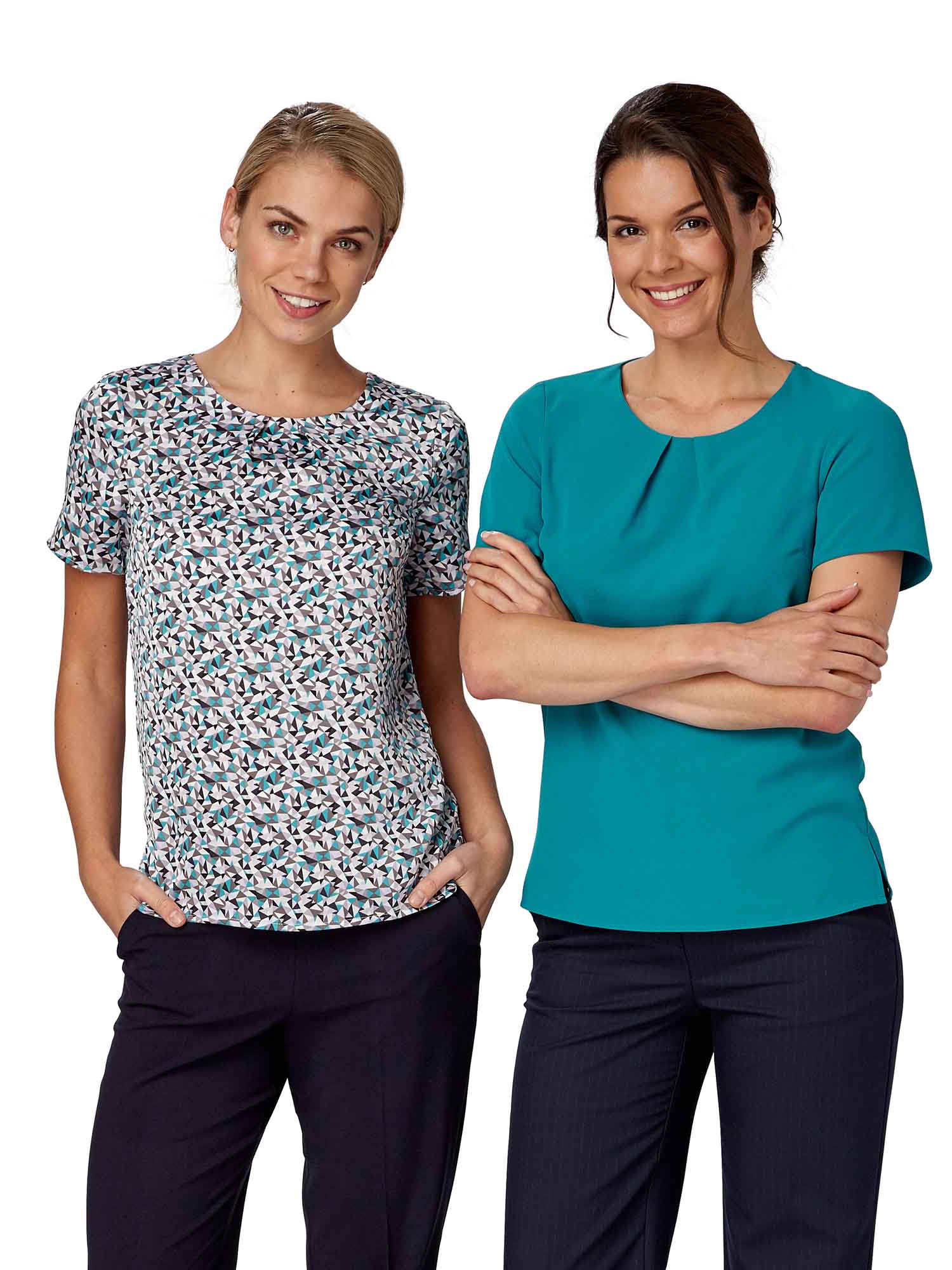 Suzie Ladies Round Neck Blouse Blouses Vortex Designs