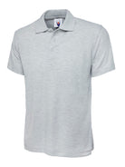 UC101: Classic Unisex Polo Mens Polos Uneek Heather Grey XS