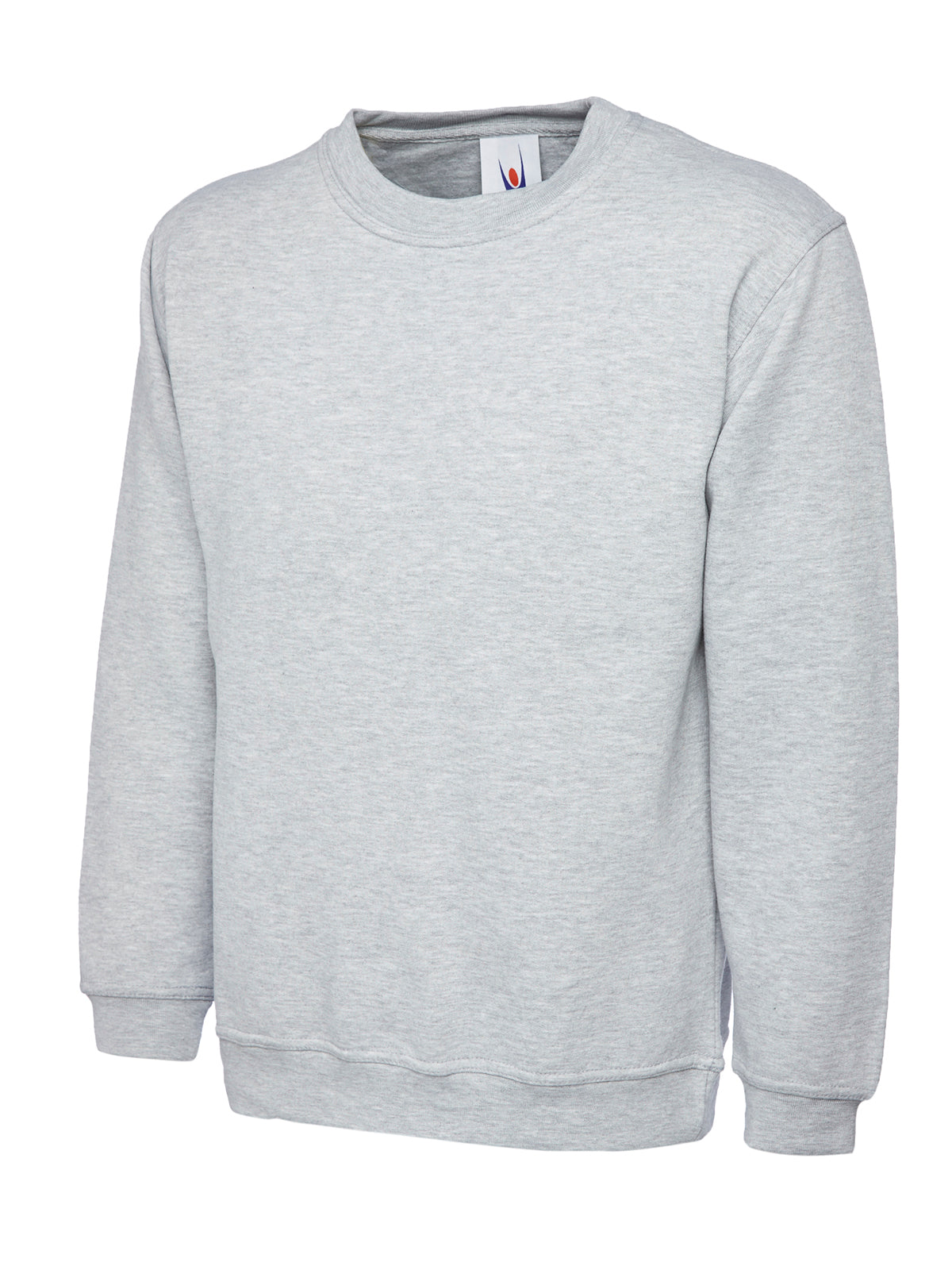 UC203: Unisex Classic Sweatshirt Mens Sweatshirts Uneek Heather Grey XS