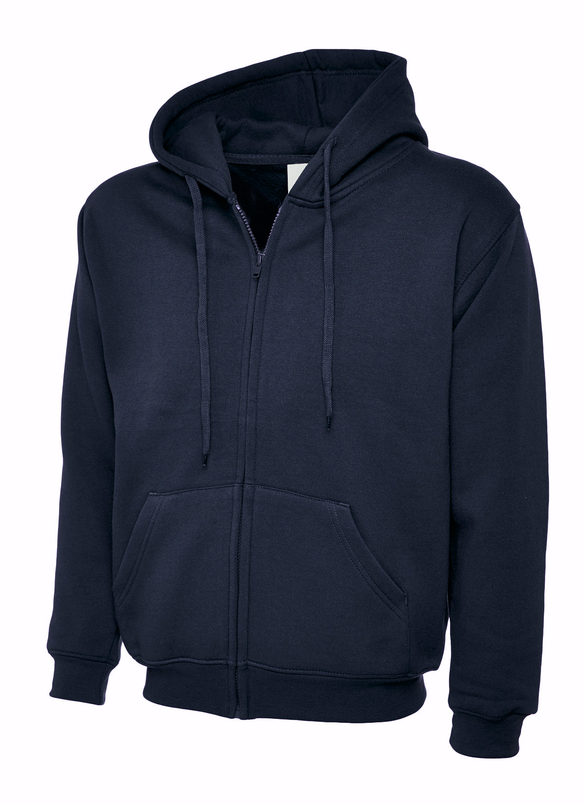 UC504: Unisex Full Zip Hooded Sweatshirt Mens Hoodies Uneek Navy XS