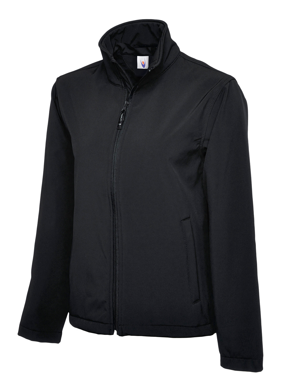 UC612: Unisex Classic Full Zip Softshell Jacket Mens Softshell Jackets Uneek Black XS