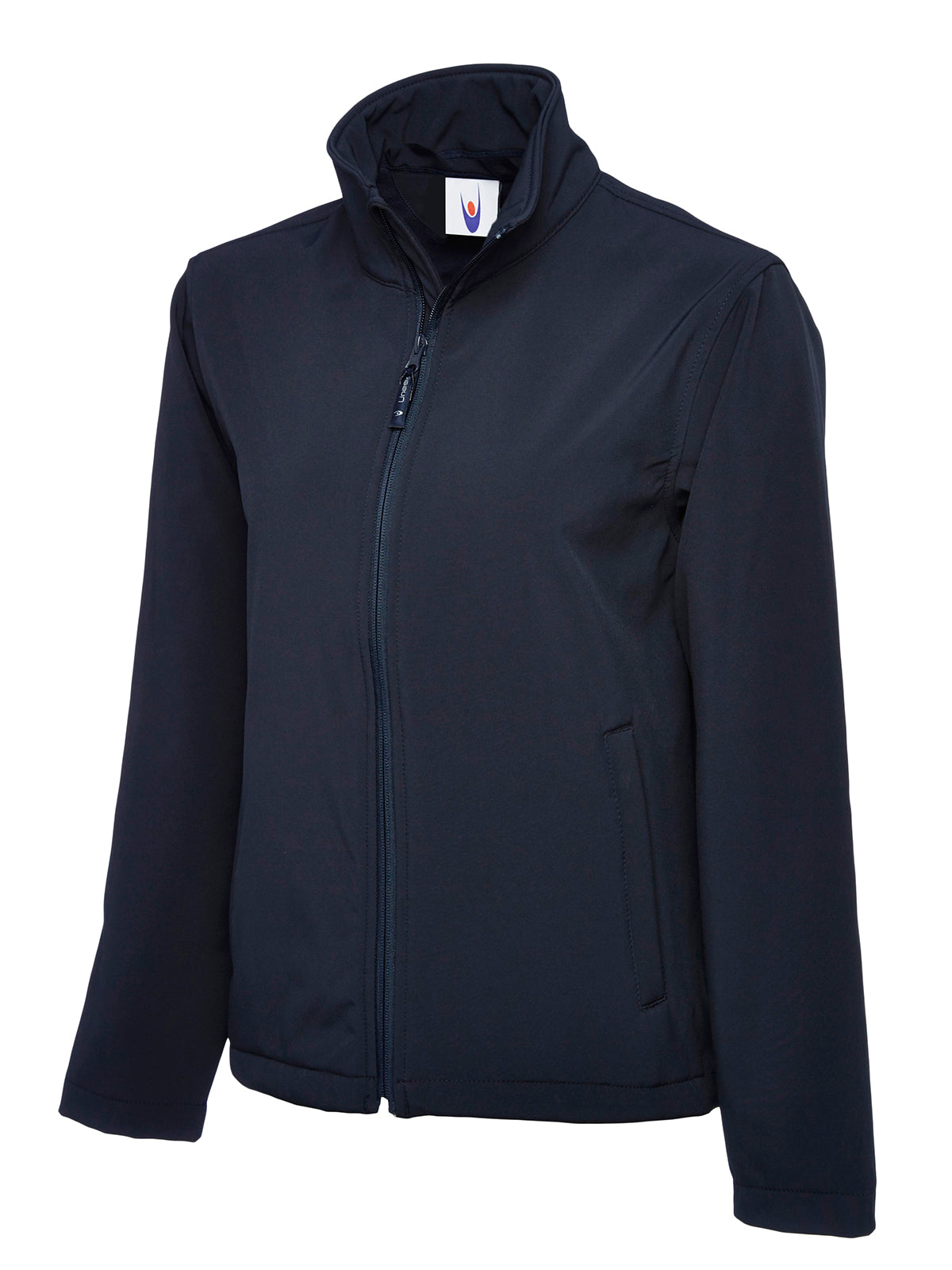 UC612: Unisex Classic Full Zip Softshell Jacket Mens Softshell Jackets Uneek Navy XS