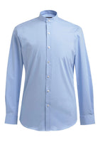 4571: Volterra Slim Fit Mens Grandad Collar Shirt Mens Long Sleeve Shirts Brook Taverner