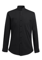 4571: Volterra Slim Fit Mens Grandad Collar Shirt Mens Long Sleeve Shirts Brook Taverner