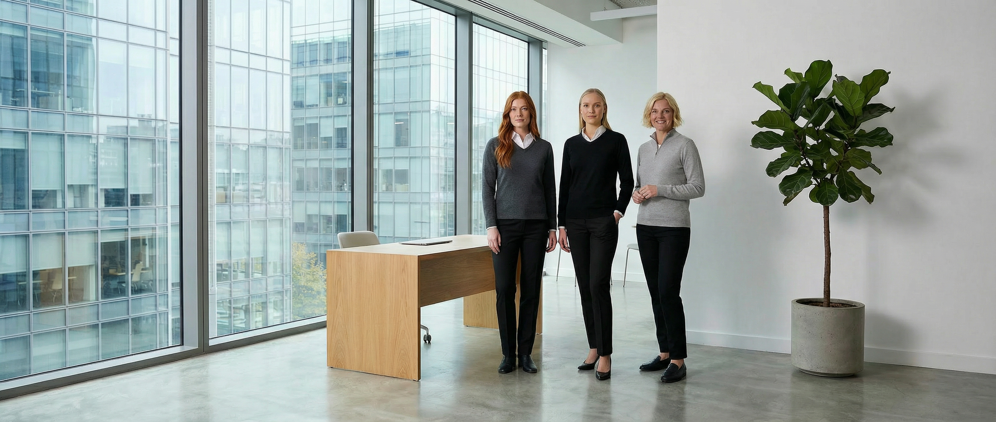 3 woman wearing knitwear and cardigans
