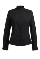 Amelia Semi-Fitted Grandad Collar Shirt Womens Long Sleeve Shirts Brook Taverner