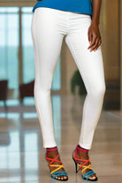 AQ062: Woman's Jeggings Womens Chinos Asquith & Fox White 2XS