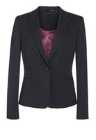 Ariel Women's Slim Fit Suit Jacket Ladies Suit Jacket Brook Taverner Charcoal Pindot 6 Short