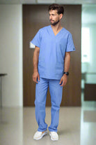 Cherokee 4876 Unisex Scrub Top Unisex Scrub Top Cherokee Originals Ceil Blue XXS