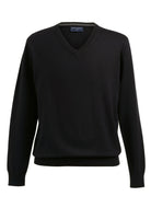Berlin Mens V-Neck Jumper Mens Knitwear Brook Taverner Black XS
