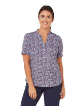 Billie Ladies Mandarin Collar Blouse Blouses Vortex Designs