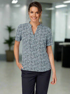 Billie Ladies Mandarin Collar Blouse Blouses Vortex Designs