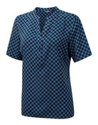 Bonnie Ladies Geo Print Blouse Blouses Vortex Designs Navy 6