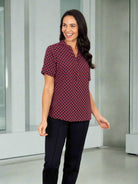 Bonnie Ladies Geo Print Blouse Blouses Vortex Designs