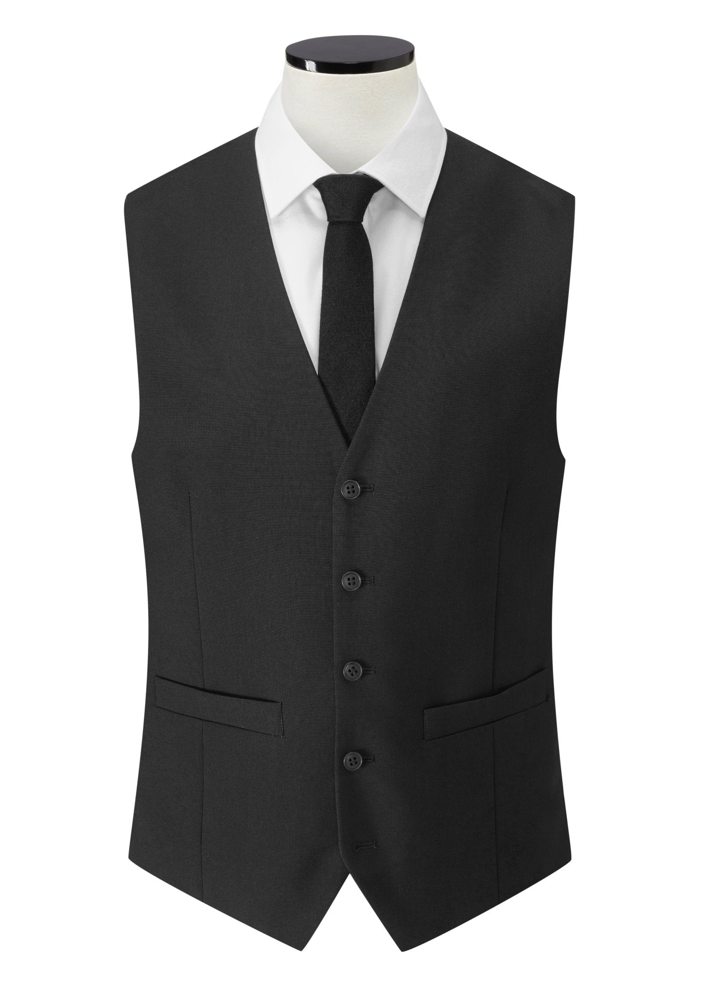 Borough Men's Waistcoat Mens Waistcoat Clubclass Black 34