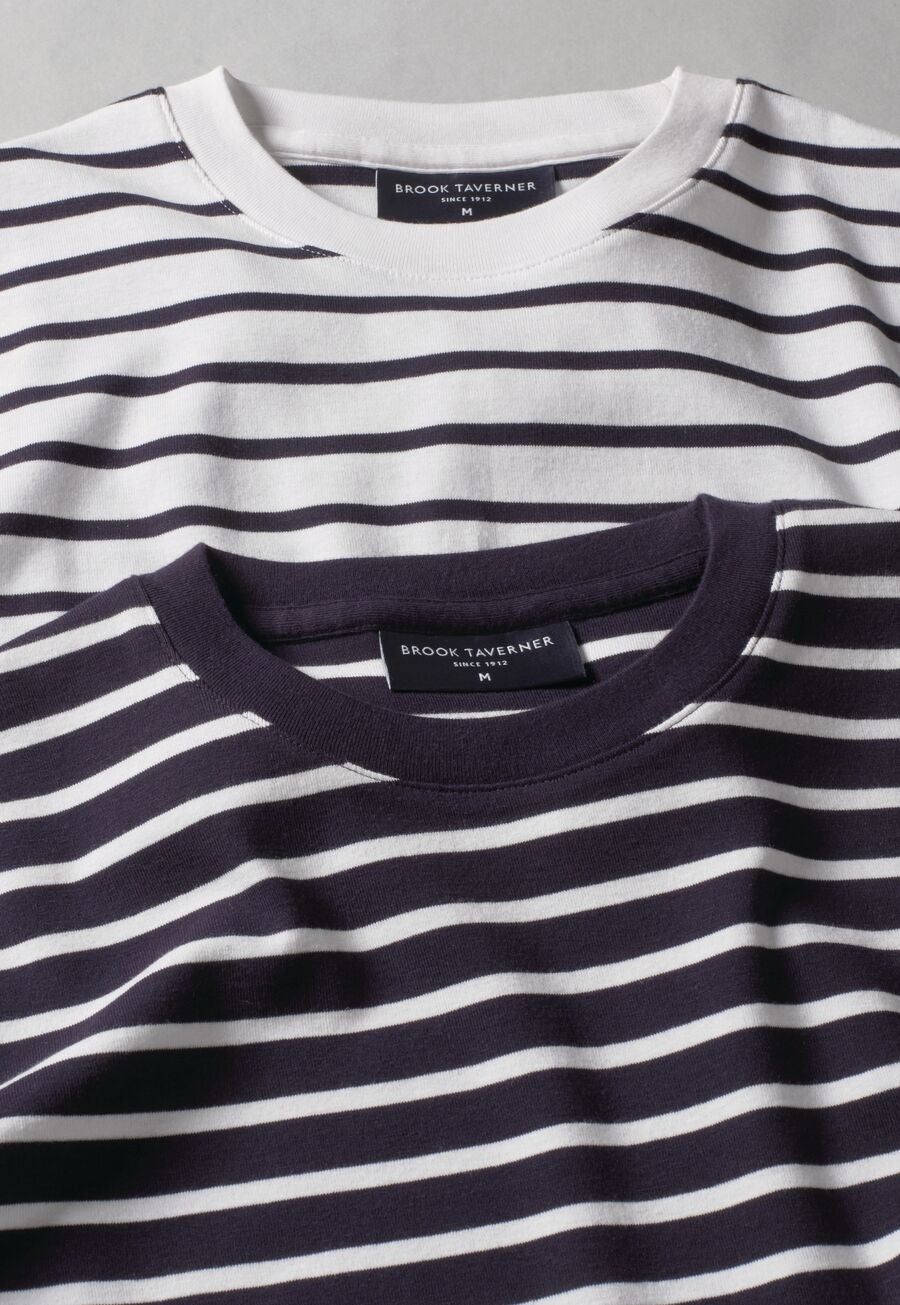 2430: Lucy Long Sleeve Women's Breton Top Hospitality T-Shirts Brook Taverner