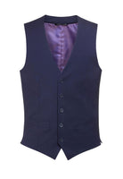 Busso Mens Waistcoat Mens Waistcoat Brook Taverner Mid Blue 34"