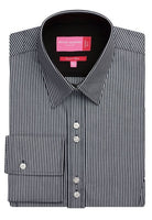 Campania Ladies Long Sleeve Shirt Womens Long Sleeve Shirts Brook Taverner Black/White Stripe 6