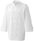 Chefs Jacket Studs Chefs Hat Premier White