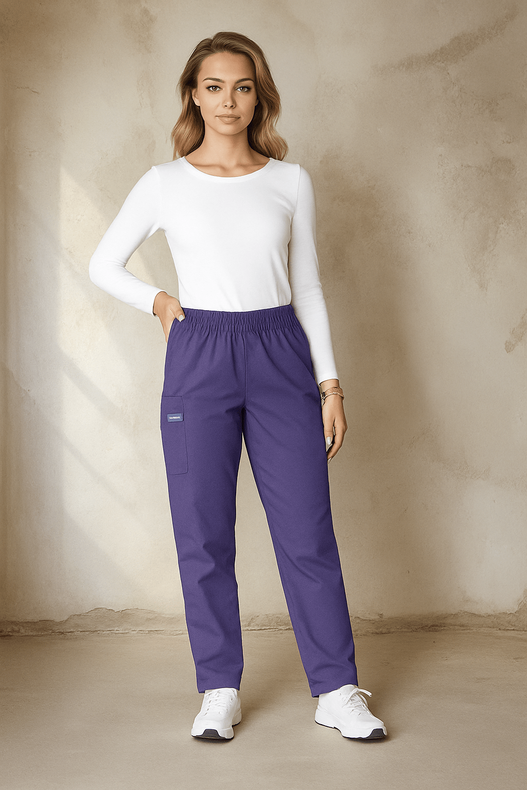 Cherokee Originals 4200 Scrub Unisex Pants Unisex Scrub Trousers Cherokee Originals Grape XXS