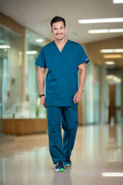 Cherokee Originals 4876 Unisex Scrub Top Unisex Scrub Top Cherokee Originals Caribbean Blue XXS
